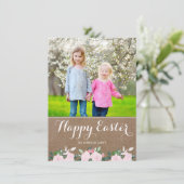 柔らかい植物学のバーラップ |イースターフォトカード シーズンカード (スタンド正面)
