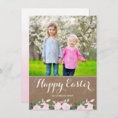 柔らかい植物学のバーラップ |イースターフォトカード シーズンカード (正面/裏面)