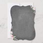 柔らかい植物用黒板|洗礼招待状 招待状 (裏面)