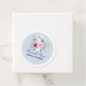 柔らかい水の色の花ブーケ文字テンプレート フェイバータグ (インサイチュ)