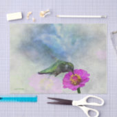 柔らかい水彩画のぶんぶんいう鳥のティッシュペーパー 薄葉紙 (クラフト)