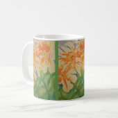 柔らかい水彩画の花 コーヒーマグカップ (正面左)