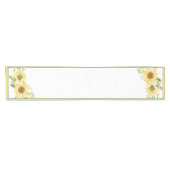 柔らかい水色のひまわり ショートテーブルランナー (横)