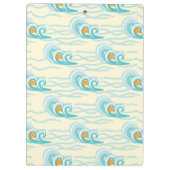 柔らかい波パターン クリップボード (裏面)