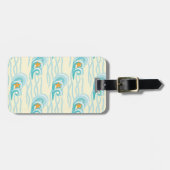 柔らかい波パターン ラゲッジタグ (正面横)