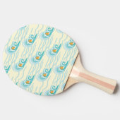 柔らかい波パターン 卓球ラケット (横)