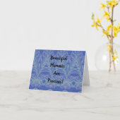 柔らかい渦巻き青の美しい瞬間   カード (黄色い花)