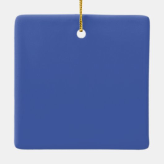 柔らかい渦巻き青の美しい瞬間 セラミックオーナメント (裏面)