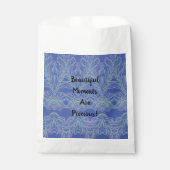 柔らかい渦巻き青の美しい瞬間 フェイバーバッグ (正面)