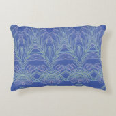 柔らかい渦(青) アクセントクッション (正面)