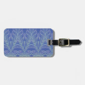 柔らかい渦（青）  ラゲッジタグ (正面横)