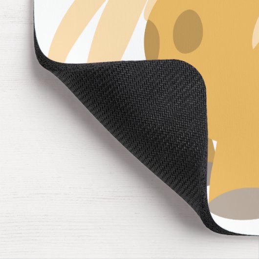 柔らかい漫画のポニーと花マウスパッド マウスパッド (コーナー)