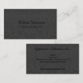 柔らかい灰色の名刺 名刺 (正面/裏面)