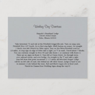 柔らかい灰色の方向 エンクロージャーカード