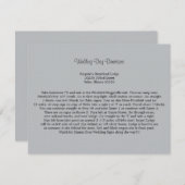 柔らかい灰色の方向 エンクロージャーカード (正面/裏面)