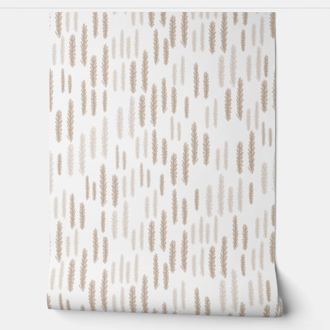 柔らかい灰色の茶色の松の針 壁紙 (ほどく)