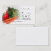 柔らかい焦点の農産物の名刺 名刺 (正面/裏面)