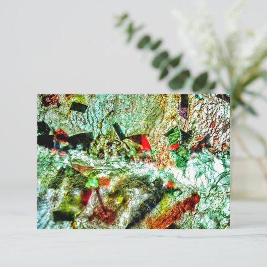 柔らかい白い抽象芸術の招待、軽度の抽象芸術の魅力 招待状 (スタンド正面)