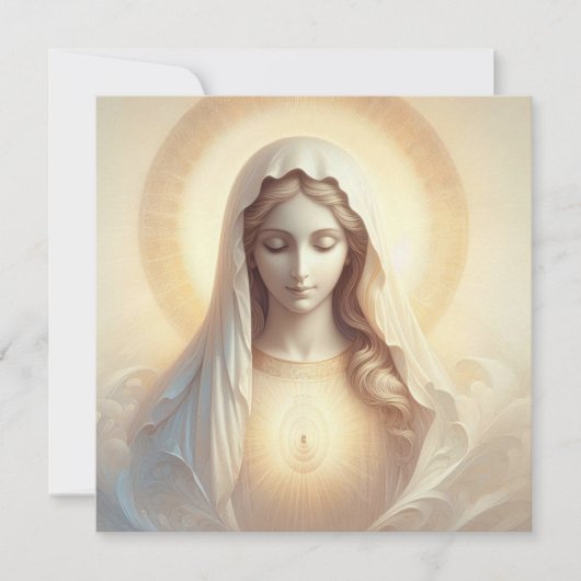 柔らかい白い色調の母マリア (正面)