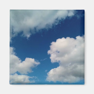 柔らかい白い雲 マグネット