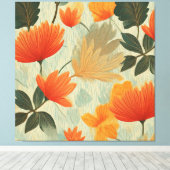 柔らかい秋の庭 キャンバスプリント (インサイチュ (ウッドフロア))