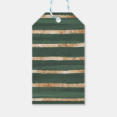 柔らかい秋の緑の金ゴールドカボチャのシャワーの好意 ギフトタグ (裏面)