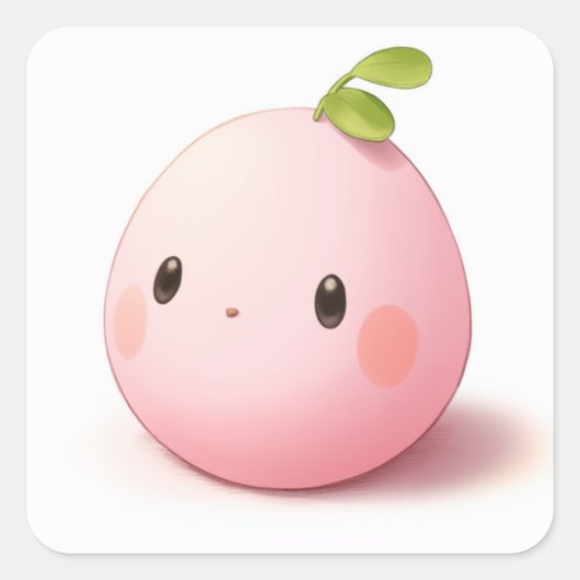 柔らかい穏やかな芸術 スクエアシール (正面)