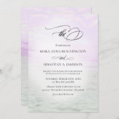 *～*柔らかい空のビーチ海砂   PhotoWeding 招待状 (正面/裏面)