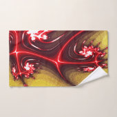 柔らかい粗い黄土質上の赤みを帯びたフラクタルのトカゲ バスタオルセット (ハンドタオル)