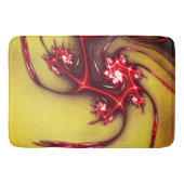 柔らかい粗い黄土質上の赤みを帯びたフラクタルのトカゲ バスマット (正面)