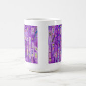 柔らかい紫のレンガのマグカップ コーヒーマグカップ (中央)