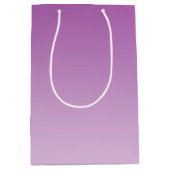 柔らかい紫色のグラデーション ミディアムペーパーバッグ (正面)
