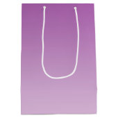柔らかい紫色のグラデーション ミディアムペーパーバッグ (裏面)