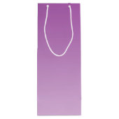 柔らかい紫色のグラデーション ワインギフトバッグ (裏面)