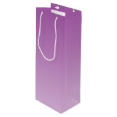 柔らかい紫色のグラデーション ワインギフトバッグ (正面アングル)
