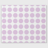 柔らかい紫色の水玉模様の包装紙 ラッピングペーパー (フラット)