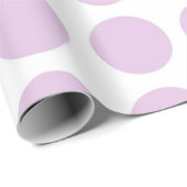 柔らかい紫色の水玉模様の包装紙 ラッピングペーパー (ロールコーナー)