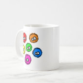 柔らかい細菌 コーヒーマグカップ (正面左)