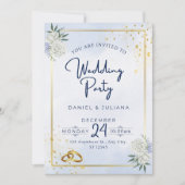 柔らかい結婚式招待状 招待状 (正面)