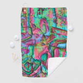 柔らかい絹のような色合いで着色された岩またはゴロゴロした ゴルフタオル (インサイチュ)