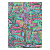 柔らかい絹のような色合いで着色された岩またはゴロゴロした テーブルクロス (正面)