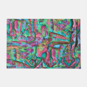 柔らかい絹のような色合いで着色された岩またはゴロゴロした ドアマット (正面)