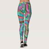 柔らかい絹のような色合いで着色された岩またはゴロゴロした レギンス (裏面)