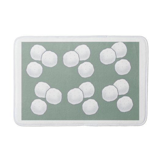 柔らかい綿玉浴場エレガントデザイン バスマット (正面)