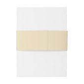 柔らかい緑とベージュ結婚の花 招待状ベリーバンド (裏面例)