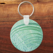 柔らかい緑の植物ヤシの葉 キーホルダー (正面)