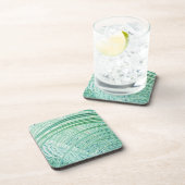 柔らかい緑の植物ヤシの葉 コースター (右側)