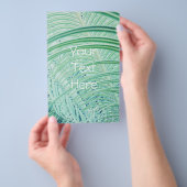 柔らかい緑の植物ヤシの葉 チラシ (ハンドル)