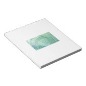 柔らかい緑の植物ヤシの葉 ノートパッド (アングル)