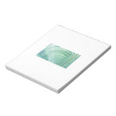 柔らかい緑の植物ヤシの葉 ノートパッド (回転)